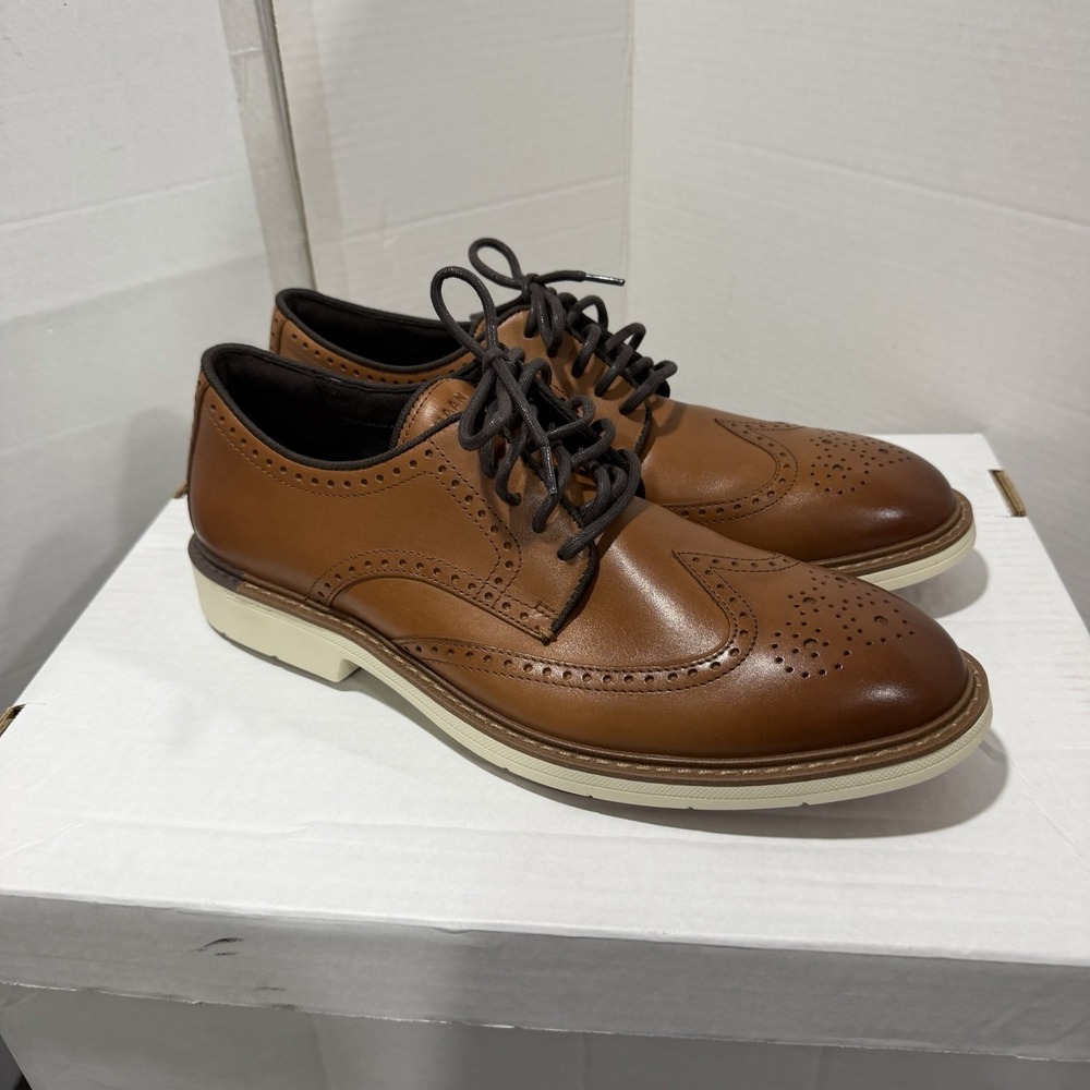 Cole Haan Go To Wing Oxford Wingtip Dress Shoes - British Tan - Mens 10m
